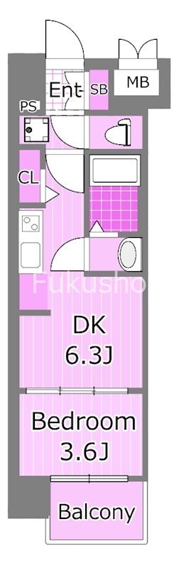 プレサンス横浜大通り公園の間取り写真