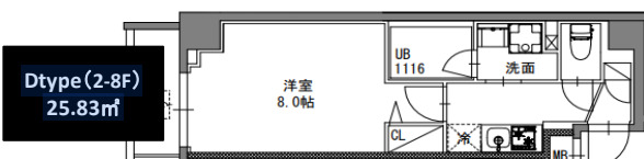 S-RESIDENCE東陽町felizの間取り写真