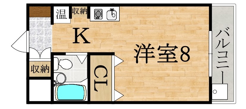 橿原市新賀町のマンションの間取り