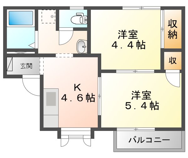 ファミール白子の間取り