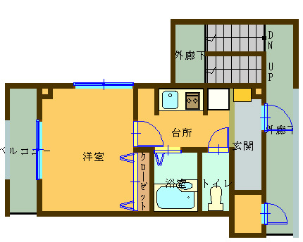 レナード中福Iの間取り