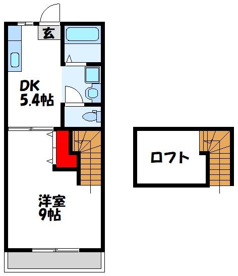 ジェニファー　29　A棟の間取り