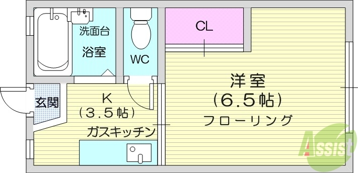 ハイツ中村の間取り