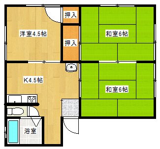 サンパレス藤山の間取り