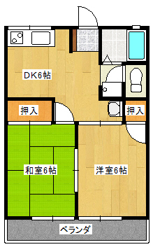 レインボーハイツ太平の間取り