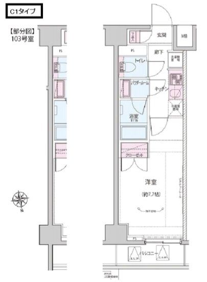 ALTERNA神楽坂Iの間取り