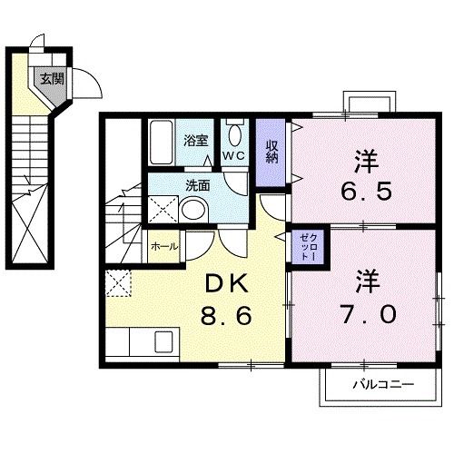 アライブＡの間取り