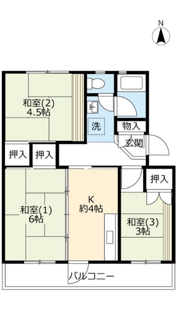 ＵＲ新多聞の間取り