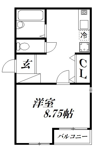 浜松市中央区法枝町のマンションの間取り