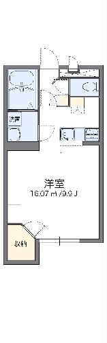 レオパレスパストラル　砺波IIの間取り