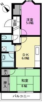 【カーサV北越谷の間取り】