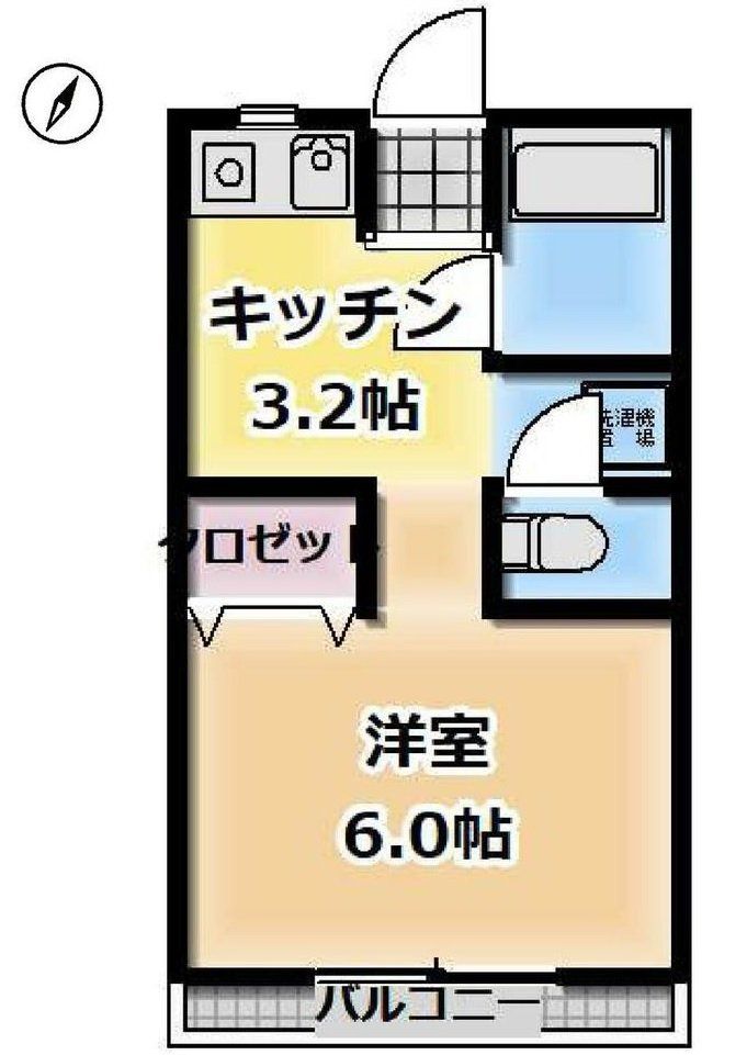 羽村市栄町のマンションの間取り