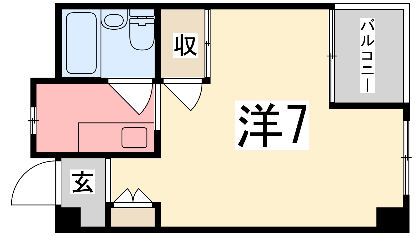 カンフォート花北の間取り