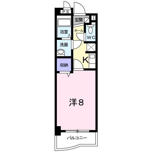 瑞浪市北小田町のマンションの間取り