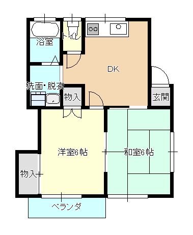 テラスハウス照井の間取り