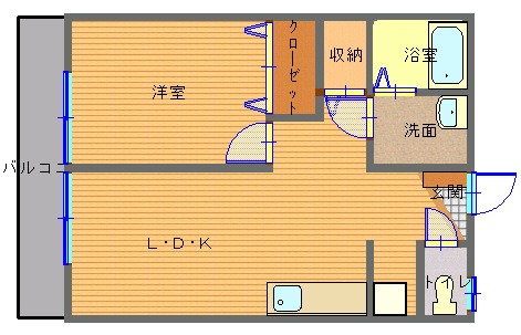 女神山口ビルの間取り