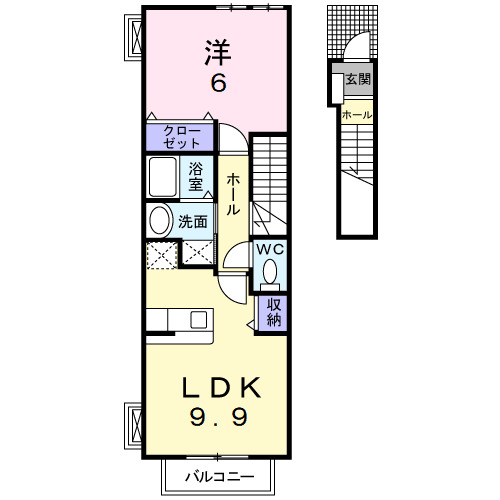 Ｍ’ｓ　ｃｏｕｒｔ　Iの間取り