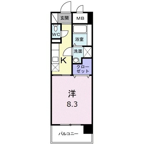 高松市木太町のマンションの間取り