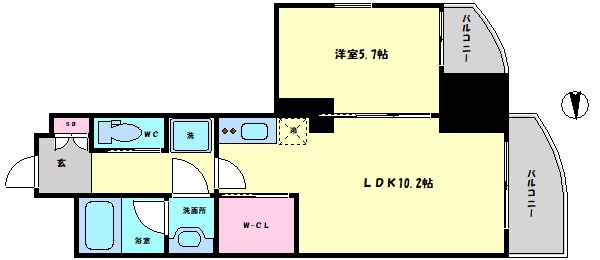 プレジオ本町の間取り