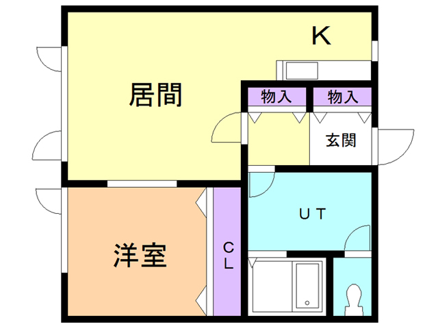 ハイツ紫苑青葉の間取り