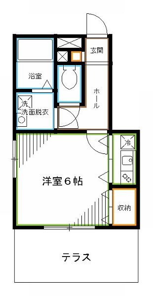 新宿区上落合のアパートの間取り