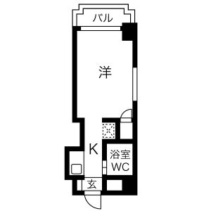 キャッスル片岡の間取り