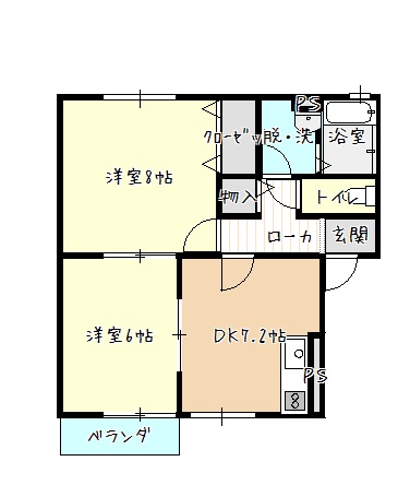 セジュールルネッサンスの間取り