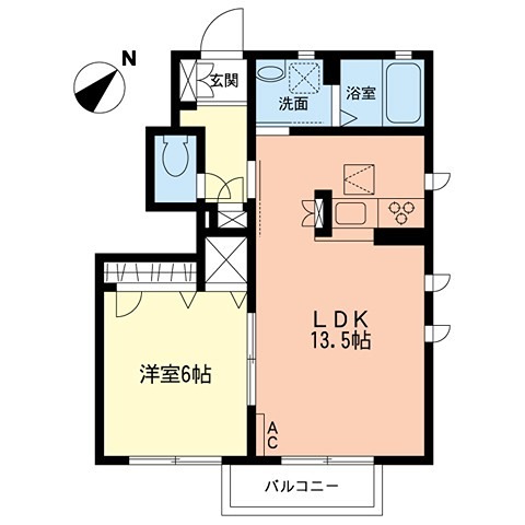 シャルマン東林間の間取り