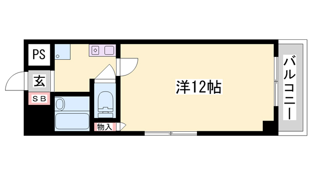 明石市小久保のマンションの間取り