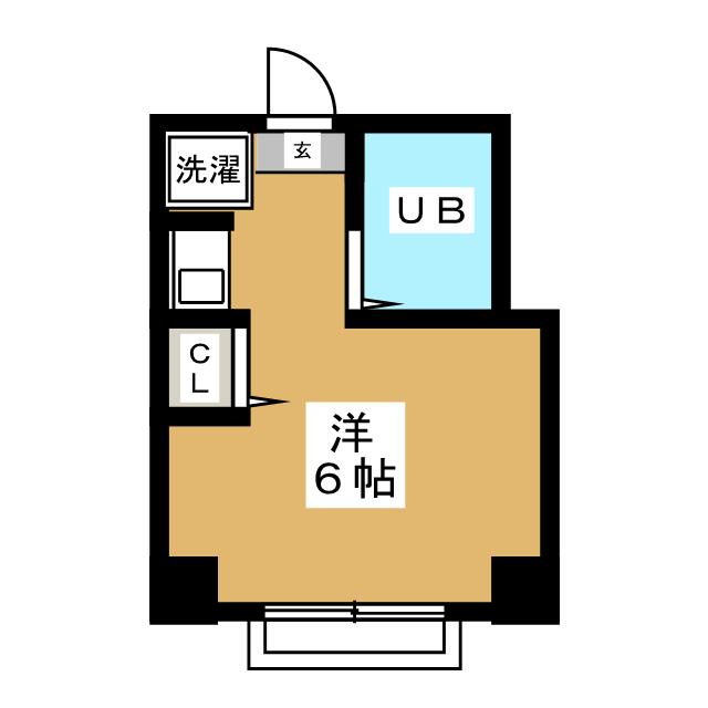 湯田コーポの間取り