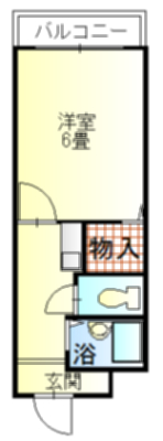 八尾市山本高安町のマンションの間取り