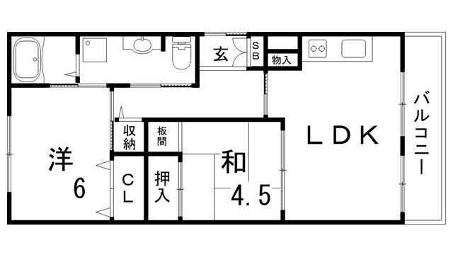 アルバ谷上の間取り