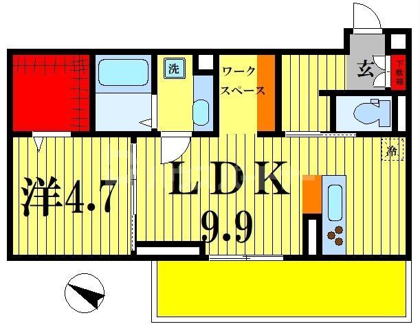 AXIS南流山の間取り