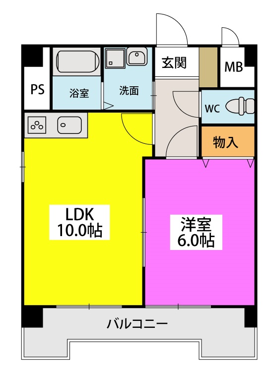 フォーレスト本城IIの間取り