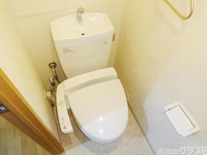 トイレ　トイレも綺麗にお使いいただけます。