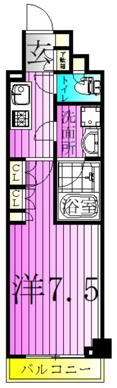 【ルーブル五反野弐番館の間取り】