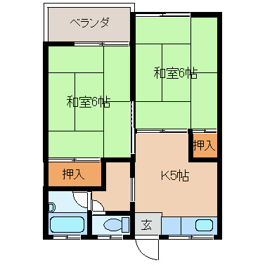 寿ハイツの間取り