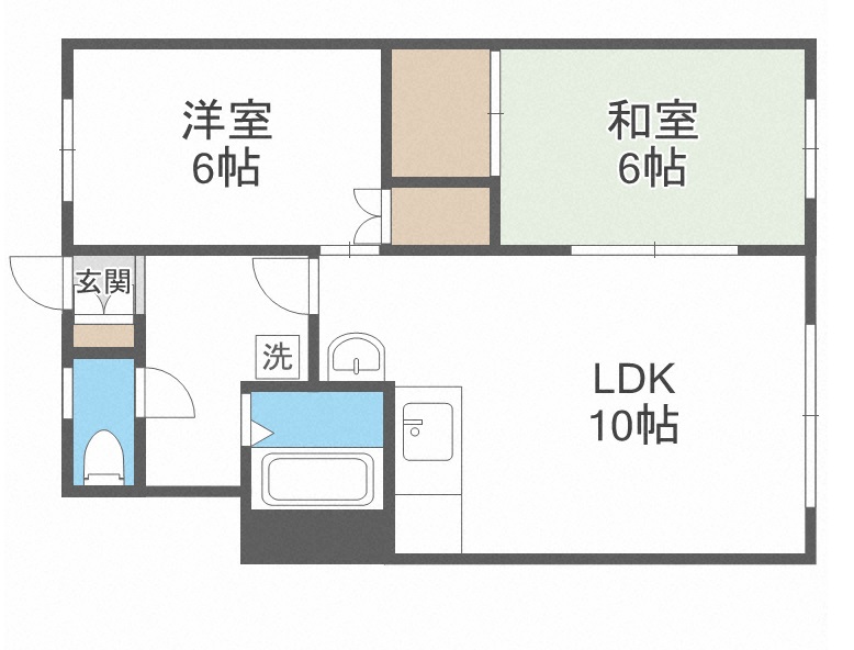 コーポ水口の間取り