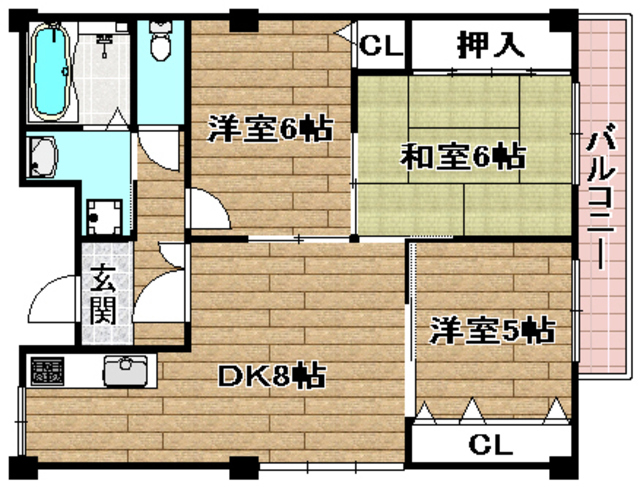 グランドール八光の間取り