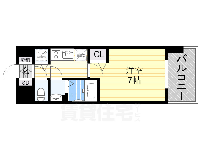 TOYOTOMI STAY PREMIUM ABENO天王寺の間取り