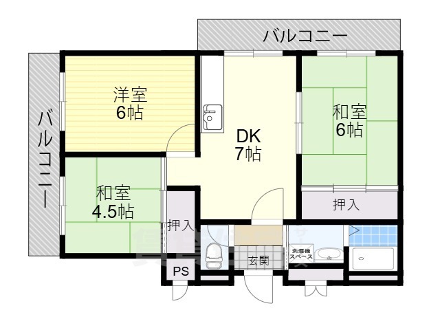 プチエール小野原の間取り