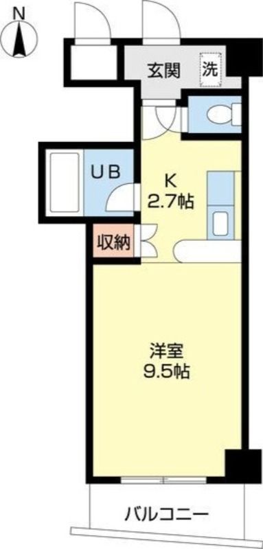 札幌市北区北十五条西のマンションの間取り