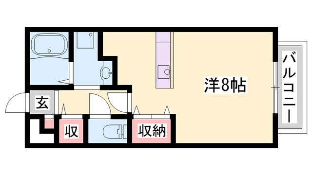 メルベーユ英賀保の間取り