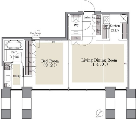 AKASAKA K-TOWER RESIDENCEの間取り