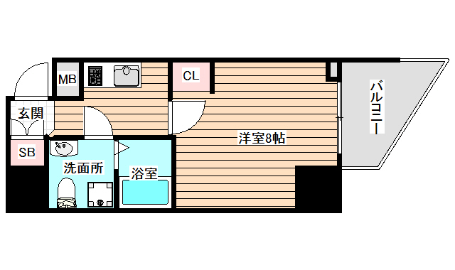 セレニテ福島アリアの間取り