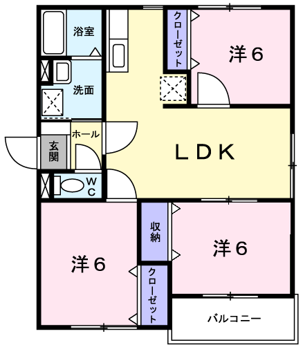 メゾンダイアンの間取り