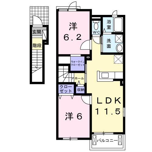 メゾン　ラフェリアIの間取り