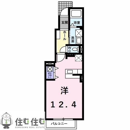 ソレイユ下畷Ｂの間取り