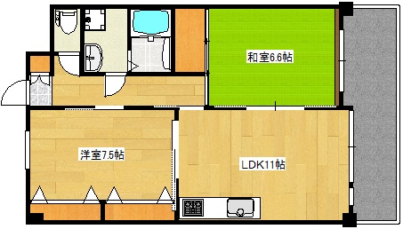 サンハウスの間取り