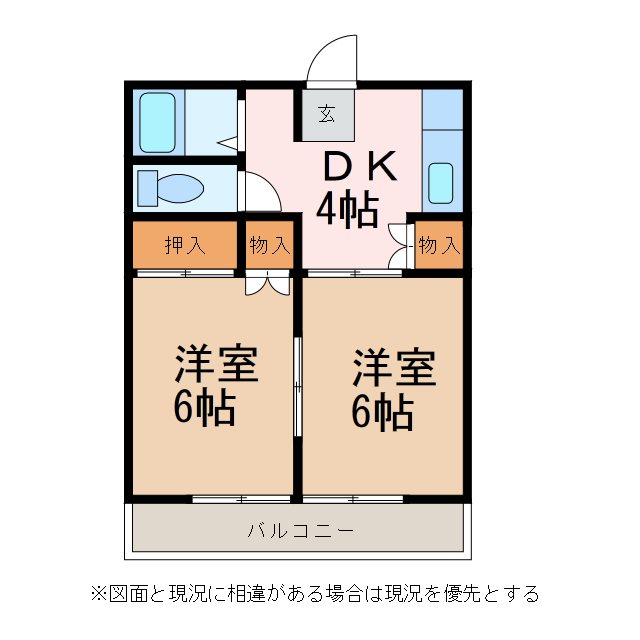 山上ハウス はぎの間取り